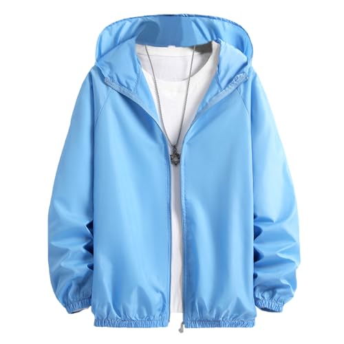[Yeecan] bVK[h Y  L y  ʋC Ăh~ ̌^Jo[ Ă~߃WPbg Ă~ߕ t[ht |Pbgt Wbp[J pVc blue-2XL
