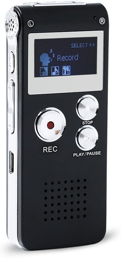 Professional Multifunctional Rechargeable 8GB Digital Voice Recorder Dictaphone MP3 Player with 3D Sound – 650 Hours Recording (Black T609-16GB)-image-34