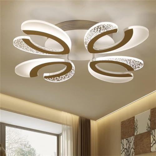 Plafonnier LED moderne en forme de fleur, design créatif en acrylique