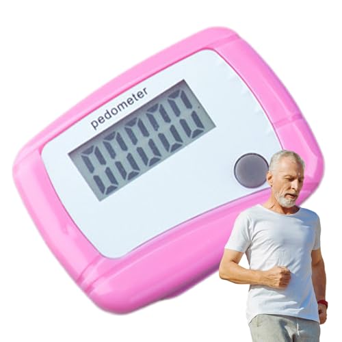 shuhauk Contadores de pasos para caminar, podómetro 3D, herramienta de fitness, diseño portátil para niños, mujeres, hombres, adultos, correr, trotar, senderismo, actividades al aire libre