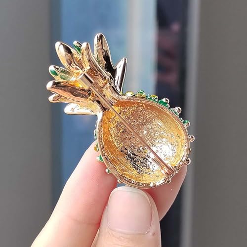 Image of BeeGift Rhinestone Fruit Brooch Pin for Women Girls,Lemon /Pomegranate /Watermelon /Banana /Strawberry /Pineapple Fruit Brooch Cute Fruit Lapel Pin Jewelry Gift for Women