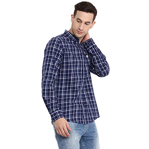 Image of Red Tape Men's Checkered Regular Fit Casual Shirt