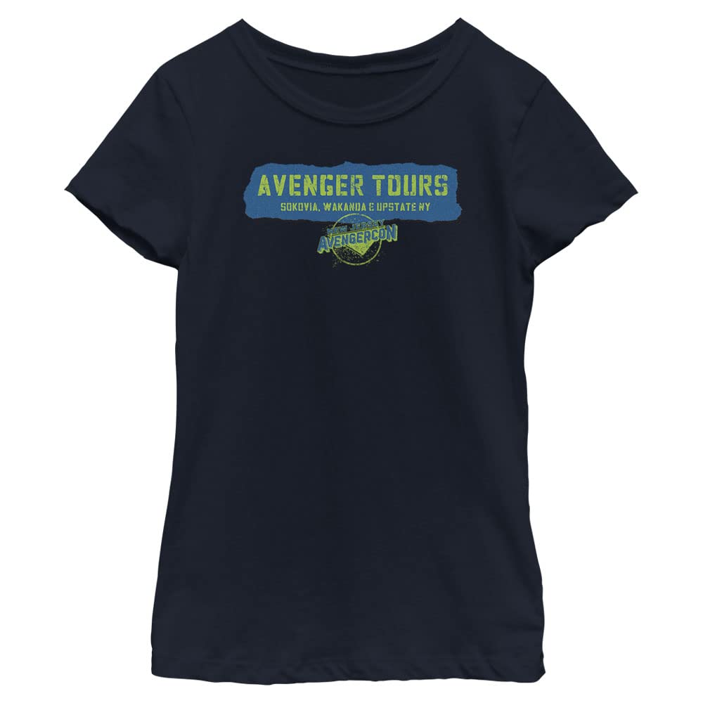 Marvel Ms Avenger Tours Mädchen-T-Shirt, kurzärmelig