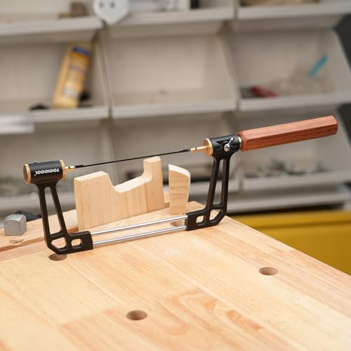 TOOLCOOL Coping Saw for Woodworking Aluminum Alloy Frame Hardwood Hex Handle Handsaw with 15T 18T 24T High Speed ​​Steel Saw Blades by Toolcool - Image 6