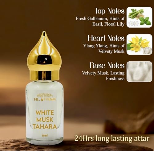 AL FANA Store White Musk Tahara & Jannatul Firdaus 6 ml - Image 4