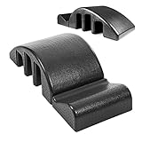 Terkoos Yoga Pilates Massage Bed Arc Pilates Spine Corrector Back Cracking Device Pilates Yoga Wedge Massage Exercise Equipment for Adult Humpback Pain Corrector Arc Balance-Black