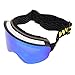 equlup Ski Goggles with Magnetic Lens Anti Fog UVProtection Snowboard Outdoor OTG Snow Goggles for Men Women Adult Youth (Blue Lens)