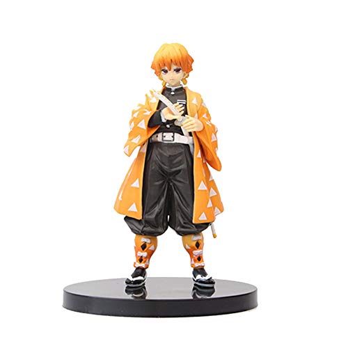 Zenitsu Figure 6.3 Inch Demon Slayer Figure Premium Kimetsu No Yaiba Action Figure Handmade Kamado Nezuko Figure Statue Anime Collection Figurine Doll Toys Gifts for Anime Fans