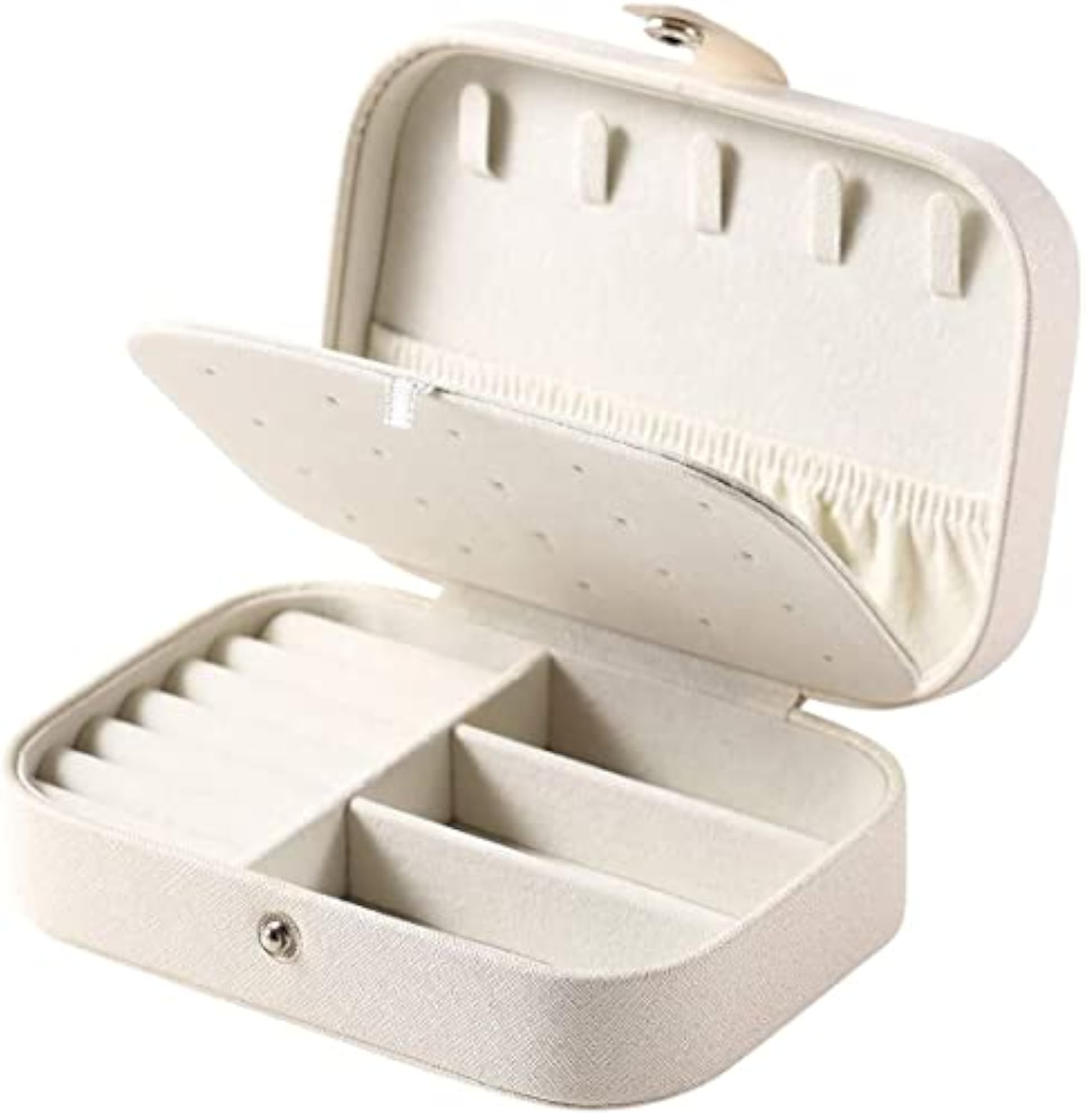 PU Leather Travel Jewelry Organizer Case for Women