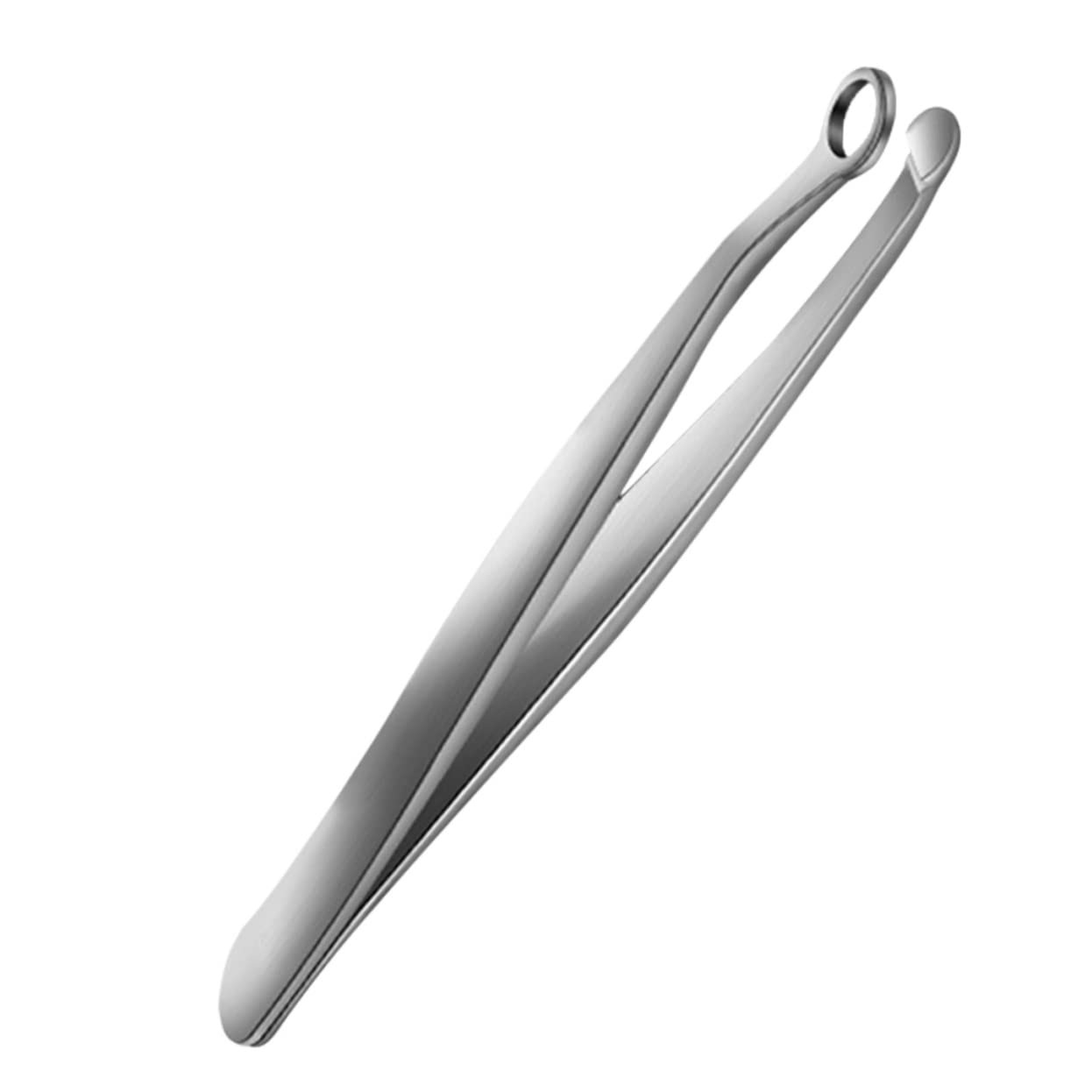 Outanaya Stainless Steel Nose Hair Tweezers Portable Round Head Nasal Hair Trimmer for Men Lightweight and Durable Comfortable Use Grooming Tool
