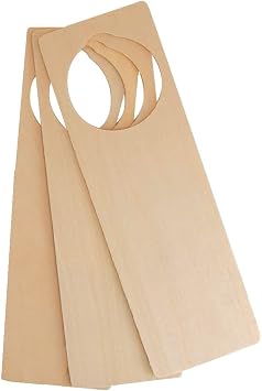Hygloss Products Wood Door Hangers 3 Count, Natural