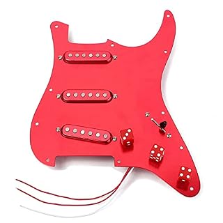 Chargé précâblé Chargé par Préwired SSS Pickguard Alnico V Ramassages pour La Guitare Stratocaster - Les Beatles, Paul McCartney, John Lennon, RIngo Starr, George Harrison
