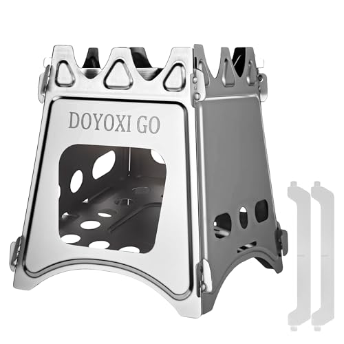 Portable Camping Wood Stove - DOYOXIGO Folding Wood Burning Stove