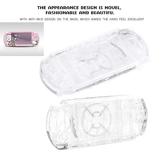 Replacement Full Housing Console Game Shell Case Cover Back Repair Parts For Psp 3000 ,Playstation Portable 3000 System , Shock Absorption And Anti Scratch Design Silver #TOP4