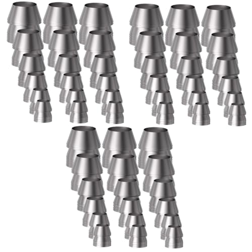 Sosoport 3 Juegos Cuña para Martillo Partida Cuña Redonda De Pala Clavija De Cuñas De Hierro Cuña Cónica para Martillo Cuña De Metal con Mango De Planchar 18 Uds * 3