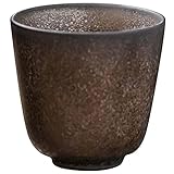 [Juego de té de cambio de horno] En el proceso de cambio de horno dorado, la superficie presenta un efecto de esmalte de flujo natural, mostrando el interés de que el horno se seque. La textura del juego de té es jaspeada, simple y natural, como las huellas dejadas por los años.
