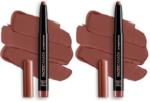 Image of FACESCANADA Ultime Pro HD Intense Matte Lips + Primer - Caramel N03, 1.4g | 9HR Long Stay | Primer Infused For Flawless HD Matte Finish | Intense Color Lightweight Silky Smooth Cream Application
