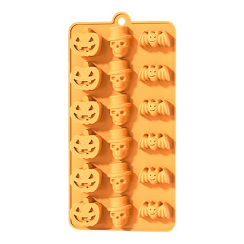 Molde Para Caramelos Halloween | Moldes de Silicona para Caramelos y Chocolate - Utensilios De Horneado Resistentes A Altas Temperaturas Para Postres De Fiesta Galletas Decoración De Pastel De Gelatin