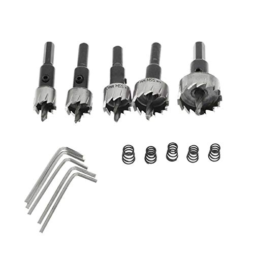 Driak 6 Pcs 12-22Mm/0.47-0.86" Hss Hole Saw Drill Bit Set Hss Twist Drill Bit Set With Wrench For Stainless Steel Metal Cutter #TOP4
