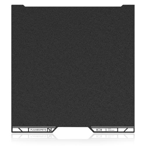 TMYPN 355 x 346mm Build Plate for Bambu Lab H2D/H2D Laster 3D Printers, Double Side Black Texture PEI Good Adhesion Spri