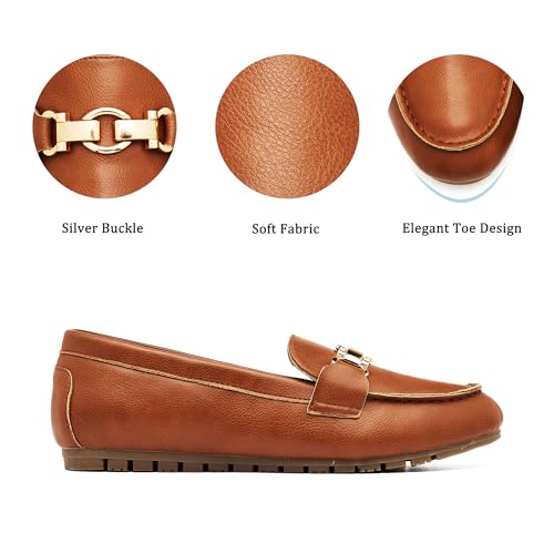 Image of VERDASCO Women's Loafers Comfort Slip-Ons Flat Work Shoes Casual Moccasins Penny Loafers Lady Dress Shoes