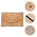 FOYTOKI Large Summer Straw Clutch Purse Lightweight Handwoven Straw Wallet Beach Bag for Women Seaside Fashion Clutch Handbag