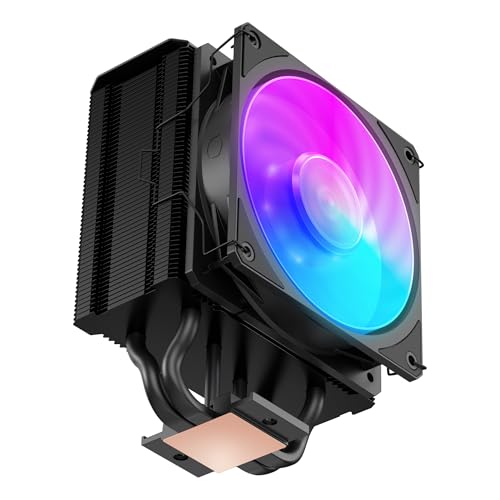 Image of Cooler Master Hyper 212 3DHP ARGB CPU Air Cooler - Patented 3D Heat Pipe Technology, 120mm PWM High Airflow ARGB Fan, Quiet Cooling & Easy Installation, AMD AM5 /AM4 & Intel LGA 1851 /1700, Black