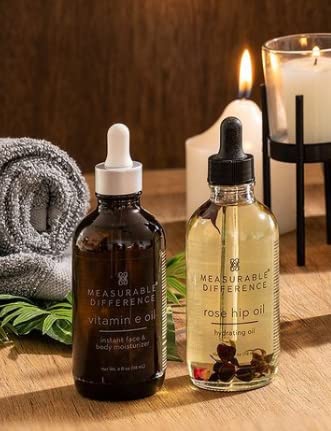 Measurable Difference Vitamin E Oil Face & Body Moisturizer - Revitalize Aging Skin, Soothe And Soften | 4 Fl Oz | #TOP4