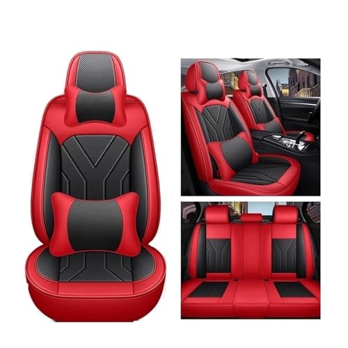 Housse de siège auto universelle rouge et noire 5 places pour Duster et SUV - 2