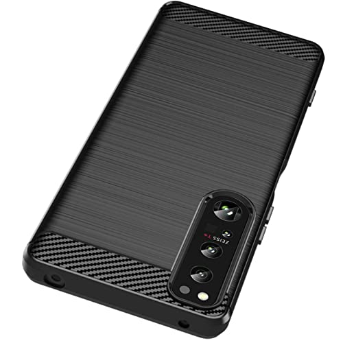 Dzxouui For Sony Xperia 1 Iv Case Soft Silm Cover Flexible Anti-Slip Shock-Absorbent With 2 Pack Screen Protector For Sony Xperia 1 Iv Phone Case (Black) #TOP2