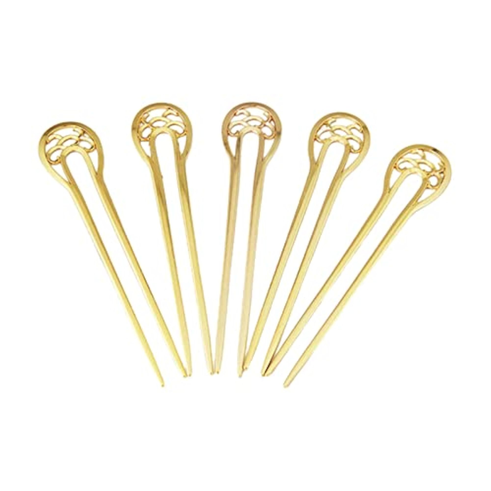 5x French Women Hair Sticks, U Shape Chopsticks Barrettes