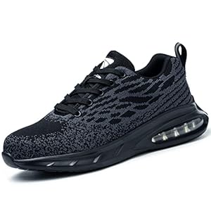 Steel Toe Cap Trainers Mens Safety Trainers Womens Safety Shoes Work Trainers Lightweight Non-Slip Industrial Protective…