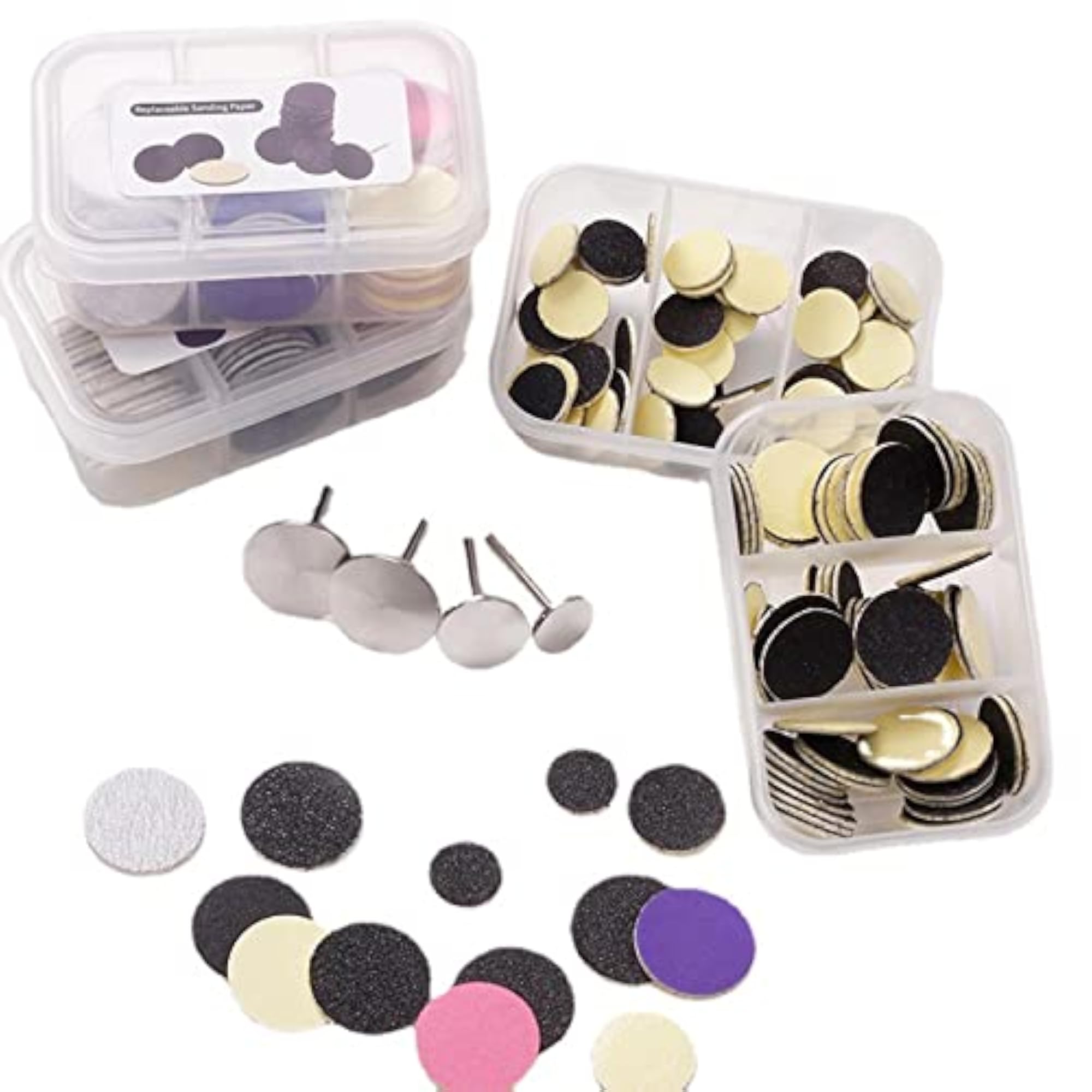60Pcs Replaceable Sanding Papers for Electric Foot Rasp Files