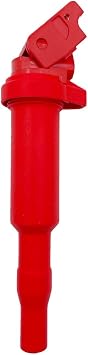 PERFORMANCE ALL RED IGNITION COIL UF592 12137594937 SET OF 1 COMPATIBLE WITH BMW 1 2 3 4 5 6 7 8 Series X3 X4 X5 X6 X7 MINI R55 R56 N16 N46 N20 N52 N54 N55 N63 S63 N73 L4 L6 V8 V12 E&F Chassis