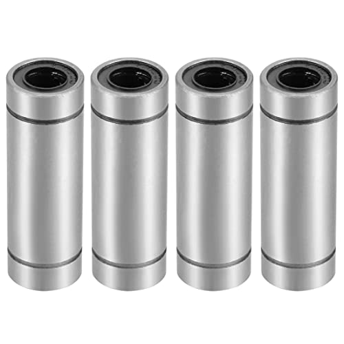 Hipicco Linear Ball Bearings, Lm8Luu 8Mm Bore Longer Linear Motion Bushing Double Side Rubber Sealed Rod Liner Shaft Parts For Cnc Machine 3D Printer 4 Pack #TOP6