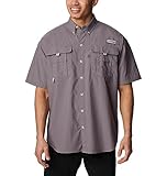 Columbia Men's Bahama II Short Sleeve Shirt, Granite Purple, 4X Big