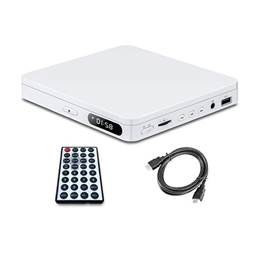 Mini Reproductor de DVD, Compatible con USB/HDMI/Auriculares, con alimentación de 5V para Reproducir energía móvil, Puerto Micro USB DC, DVD portatil