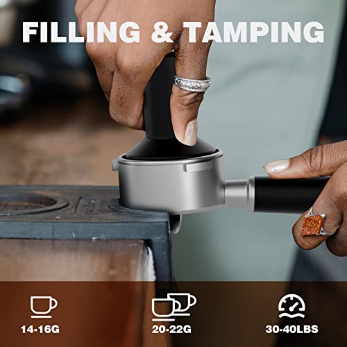 Fricoffee Espresso Machine With Milk Frother, Coffee Espresso Machine With Grinder, Cappuccino Machine Stainless Steel For Home Commercial Use, Gift Fot Father Coffee Lovers #TOP2