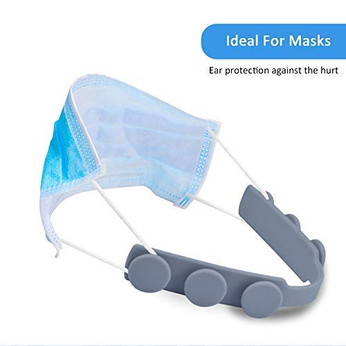 Annced 6 Pcs Adjustable Mask Strap Extender, Anti-Tightening Mask Holder Hook Ear Strap Accessories Ear Grips Extension Mask Buckle Ear Pain Relieved,Mask Straps For Adult Kids #TOP7