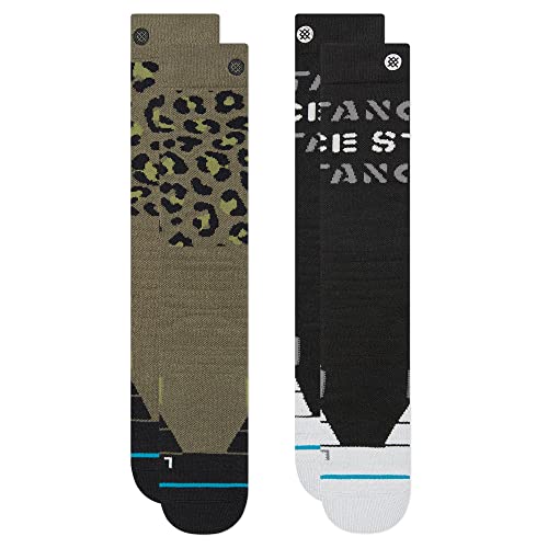 Stance Barracks 2 Pack OTC Socks (Large, Black)