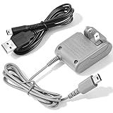 DS Lite Charger,Compatible with Nintendo DS Lite 100-240V Wall Plug Adapter, with USB Charging Cable for...