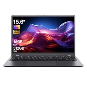 Computadora portátil, con Pentium 6500Y, 16 GB de RAM, SSD de 512 GB, pantalla FHD IPS de 15.6 pulgadas, portátil de negocios de larga duración, Wi-Fi 5, BT 5.0, USB tipo C, puertos HDMI