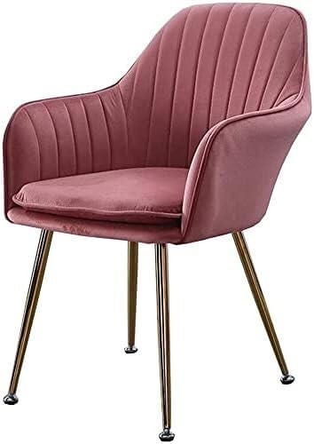 Chaise velours salle a manger lot de 2 avec assise moelleuse et pieds en metal