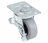 4-Pack Caster Classics Locking Non-Marking Low Profile Swivel Caster