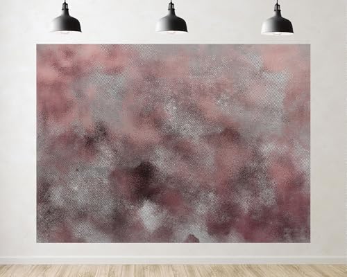 Trykid 5x5ft Pink Grey Metallic Brushstroke Backdrop Modern Artistic Texture