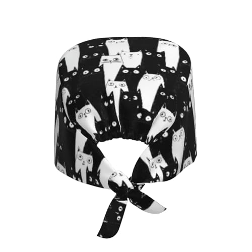Image of Adjustable Scrub Cap with Sweatband, Breathable Working Hat for Men /Women