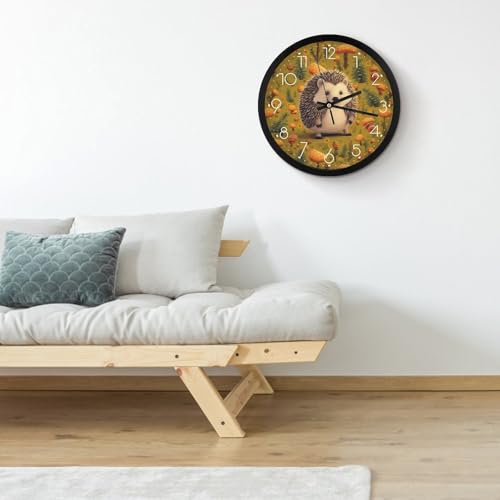 Horloge murale numérique design hérisson idée cadeau déco salon - 5