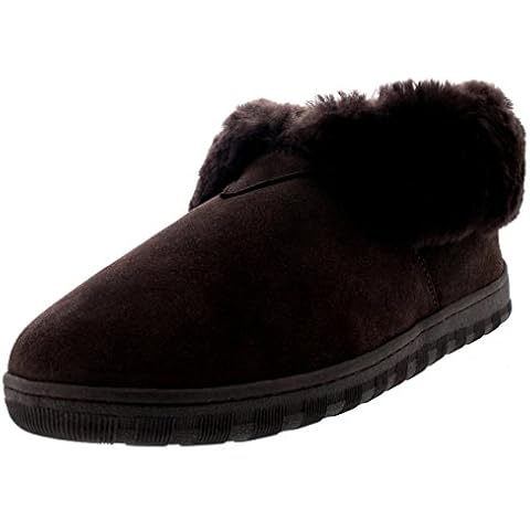 Polar Men's Genuine Sheepskin Cuff Boots Cover