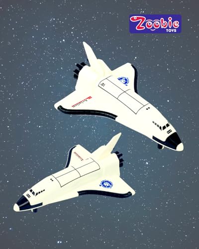 Image of ZOOBIE Toys 8 inch USA Space Shuttle, Friction Powered and Sound 1:160, Durable Educational Toy for Kids & Space Enthusiasts