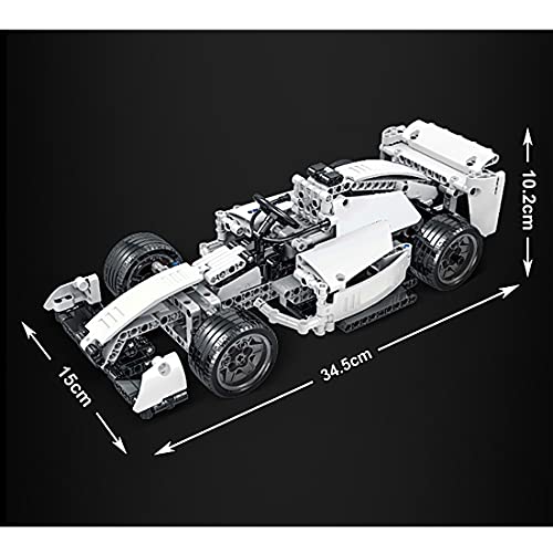 Onenineten Technik Rennauto Bausteine, 1:14 2.4Ghz RC Sportwagen Modell Bauset mit Fernbedienung und Motor, 631Teile DIY… – Bild 3